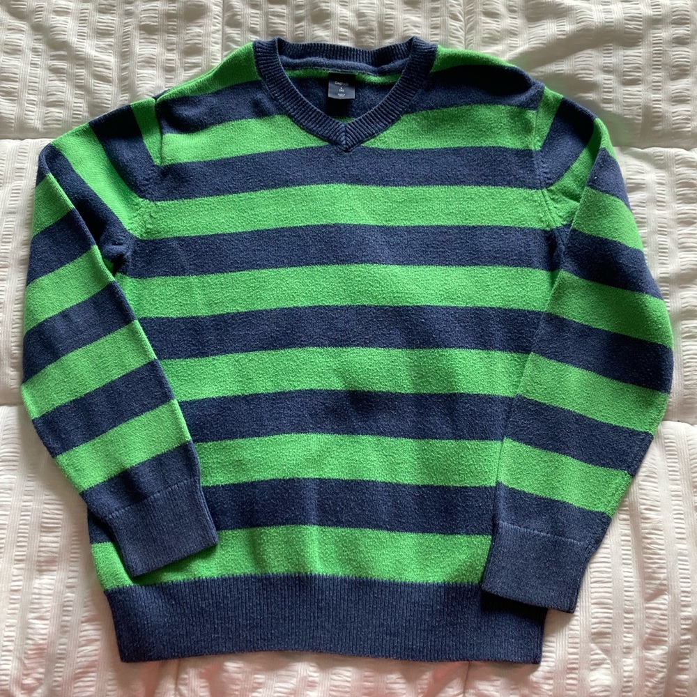 Striped cotton sweater